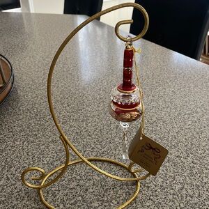 Egyptian glass blown Christmas ornament